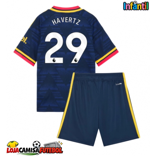 Camisa de Futebol Arsenal Kai Havertz #29 Equipamento Secundário Infantil 2026-27 Manga Curta (+ Calças curtas)